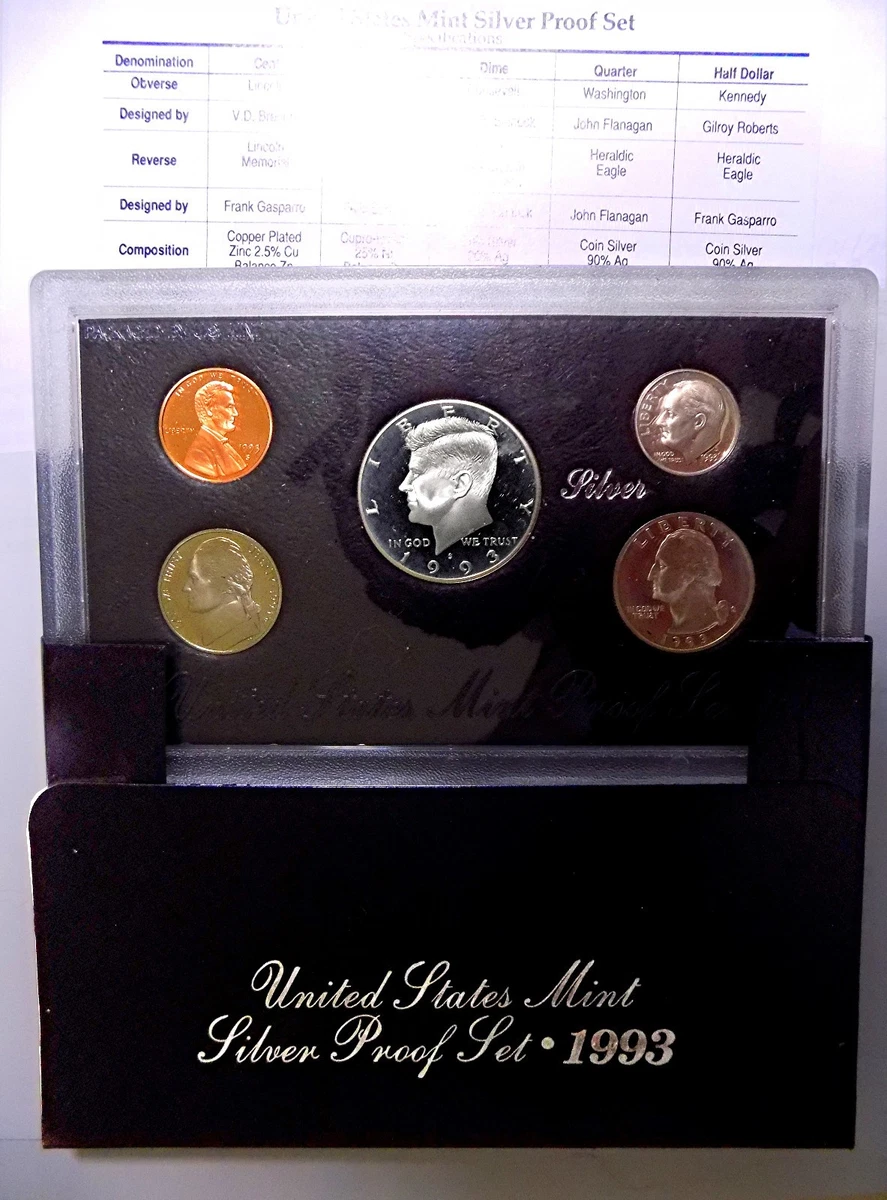 Silver Proof US Coin Proof Sets 1993 for sale | eBay