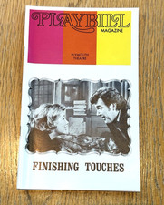 Finishing Touches- 1973 Playbill- Plymouth Theatre NY - Barbara Bel Geddes