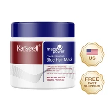 Karseell Blue Hair Color Depositing Mask Refreshes Color & Tone 500mL
