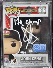 Funko Pop! WWE Wrestlemania 41 John Cena #186 Signed Inscribed Numbered 9/99