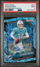 2025 PANINI PRIZM AUTO-CHOICE #307 QUINN EWERS 12/100 PSA 9
