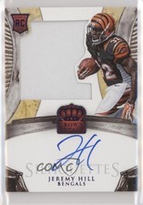 2014 Crown Royale Rookie Silhouettes RPS Purple 14/25 Jeremy Hill #209 Auto 3c7