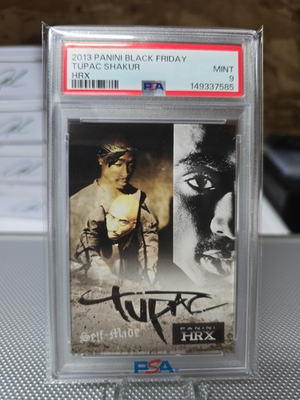 #ad 2013 Panini Black Friday Tupac 2pac HRX Trading Card PSA 9 MINT $125.00