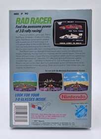 Rad Racer - Nintendo NES - Complet 3D Glasses - PAL - Tr&egrave;s Bon Etat