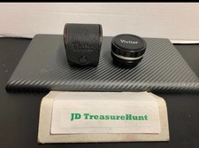 Vintage Vivitar Automatic Tele Converter 2X-1 Lens W/ Leather Storage Case EUC