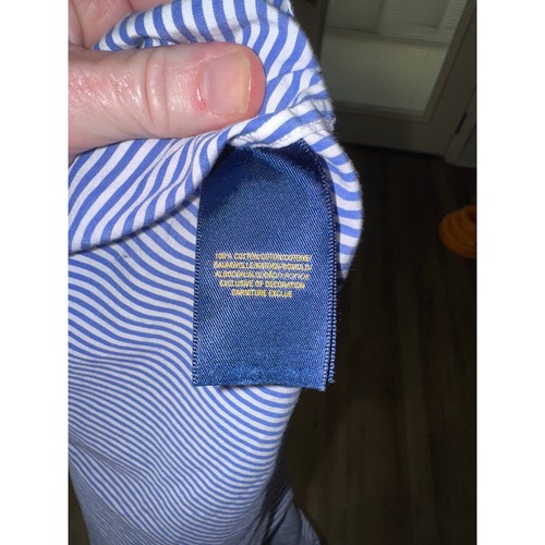 Ralph Lauren Kids Blue Striped Long Sleeve Button Down Shirt - Picture 5 of 5