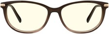 GUNNAR Womens Computer Glasses - Ingrid Cocoa Fade Crysta Clear Lens - Blue Ligh