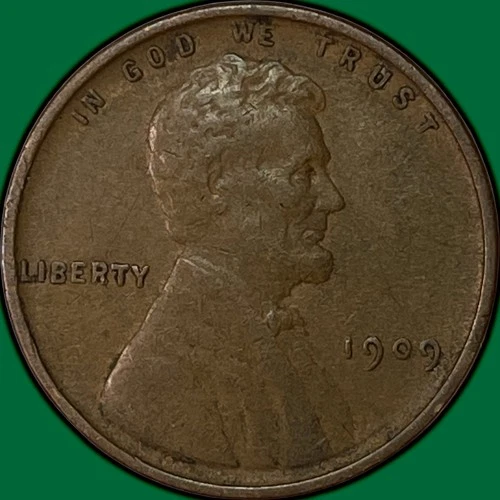 1909-VDB Lincoln Wheat Cent Extremely Fine XF Coin #33725