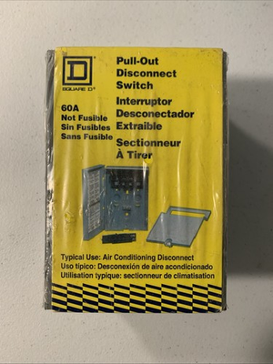 #ad #ad New Square D 60A Non Fusible Pull Out Disconnect Switch $42.99