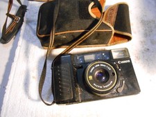USED CANON SURE SHOT 38MM 1:2.8 AUTO FOCUS WITH CASE UNTESTED/PARTS