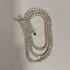 Used-4mm-24in Real VVS1 D Moissanite Tennis Chain 925 Silver Pass Diamnd Tester — photo 1