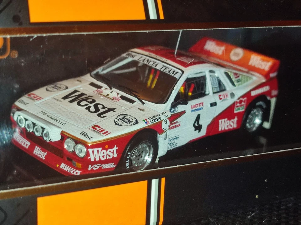 1x IXO RAC338LQ LANCIA 037 Gr.B A.Zanussi WEST Rally YPRES 1985 1:43 RARE NIGHT - Immagine 2 di 4