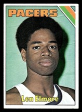 1975 TOPPS LEN ELMORE 259 VG RC BASKETBALL INDIANA PACERS