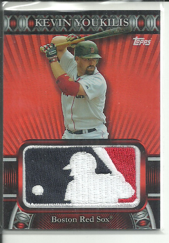 KEVIN YOUKILIS 2010 TOPPS BASEBALL MLB LOGOMAN PATCH SSP #D/50!!!!!!RARE!!!