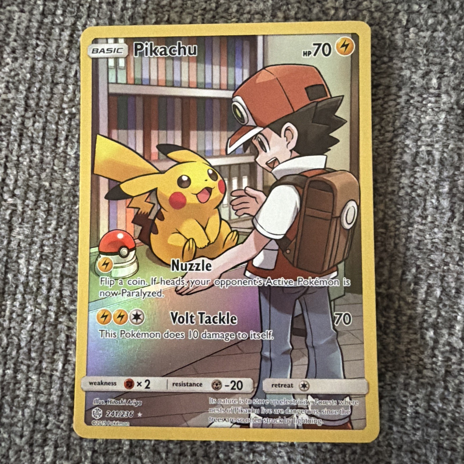 The Pokémon Company Pikachu (Secret) 241/236 Sm-Cosmic Eclipse Full Art Holo 70