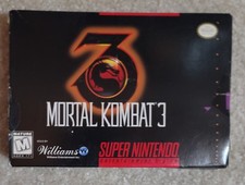 Mortal Kombat 3 Super Nintendo SNES Complete In Box CIB Near Mint W/ Reg Poster