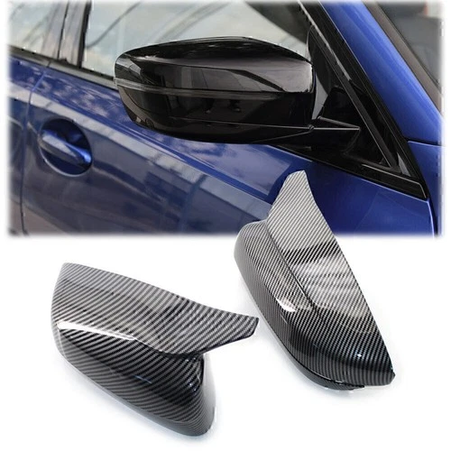 Carbon Fiber Look Rearview Side Mirror Cover for BMW 3Series G20 G30 2017-2020