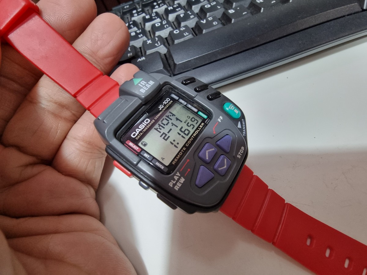 CASIO JG-100C-1T Cyber Cross Remote Japanese Digital Game Watch