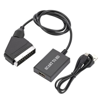 SCART to HDMIs Converters Featuring Integrated Audios Video Output 1080P 720p