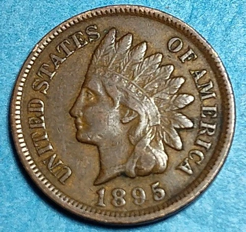 1895 Indian Head Cent Very Fine VF / Low Shipping