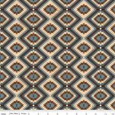 John Wayne American West Southwest Denim Cotton Fabric