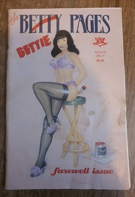 Vintage The Bettie Pages Farewell Issue 77 Page Magazine #9  Approx 21x14cm