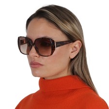Guess Factory Brown Gradient Butterfly Ladies Sunglasses GF0426 53F 61