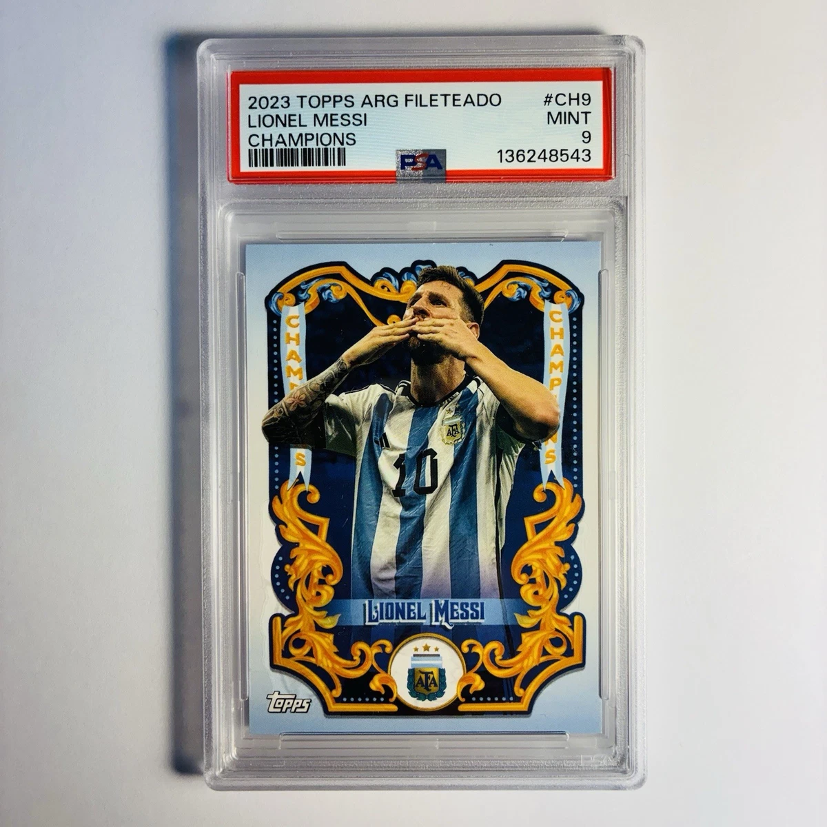 2023 Topps Argentina Fileteado - Lionel Messi #CH-9 for sale | eBay