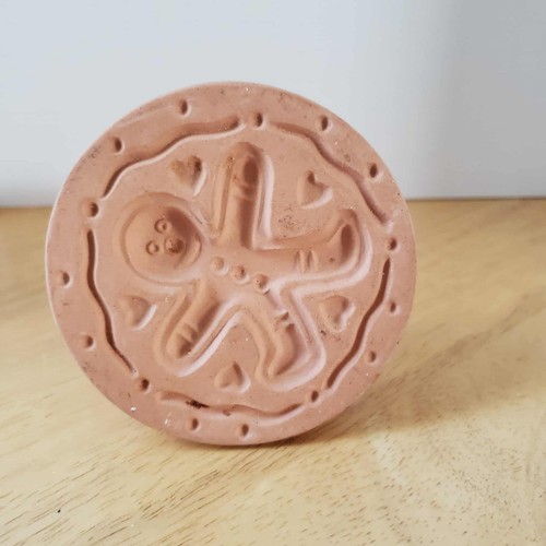 Shaker Hearth Gingerbread Man Cookie Stamp – 1997 Terracotta 5" Christmas - Picture 5 of 8