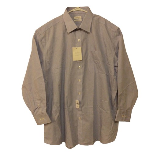 Enro Mens 18 34-35 Long Sleeve Button Down Sand Dress Shirt | eBay