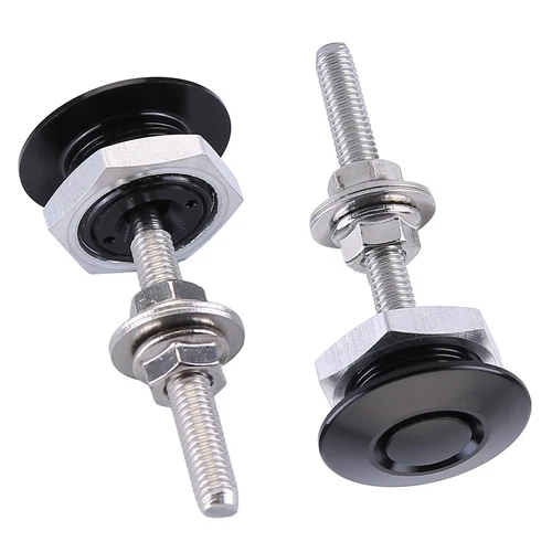 2pcs Alloy Mount Bonnet Hood Pins Lock Bumper Latch Racing Sport Car Push Button - Bild 5 von 13