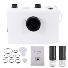 New 600W Macerator Sewerage Grinder Sewage Pump Elevation Up To White