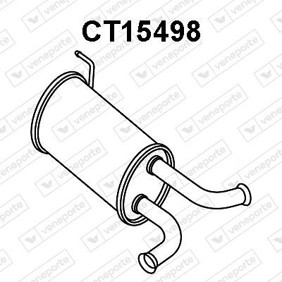 Pot d'échappement intermédiaire Citroën XM 2.0 injection et Turbo