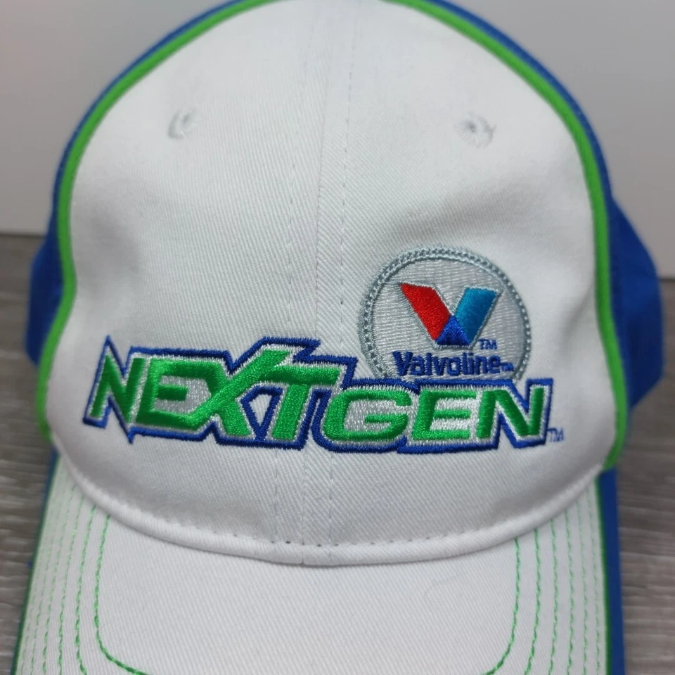 Trevor Bayne Roush Fenway Racing Valvoline NextGen Adjustable Hat Cap NWT Green Foto 2 de 4