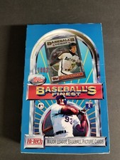 1993 Topps Finest Baseball Empty Box with Steve Finley Card on Front