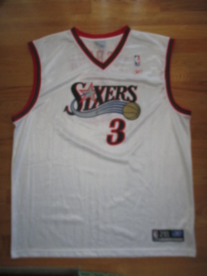 Reebok ALLEN IVERSON No 3 PHILADELPHIA 76ers (2XL) Jersey | eBay