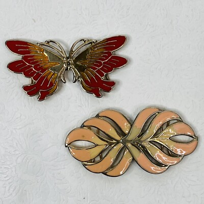 Vintage Enamel Metal Butterfly Belt Buckles Lot. Vintage Enamel Metal Butterfly Belt Buckles Lot. | eBay main image 3