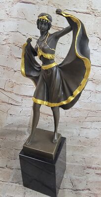 Solid-Custom Auflistung Franz Bergman Bronze Geschlecht Tanzend Lady Skulptur