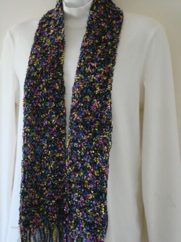 Hand Knit Scarf, Short Eyelash & thin yarn blend - Picture 4 of 25