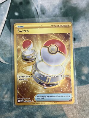 pokemon card switch secret rare Energy 109/108 [Colorless] Spark 20 This attack does 20 damage to 1 of your opponents Benched Pokemon Secret Rare Pokemon Gold Switch