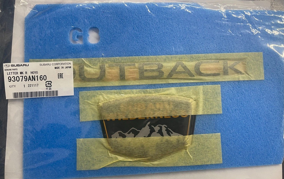 2022 2023 Subaru Outback Wilderness Rear Lift Gate Badge Emblem ...