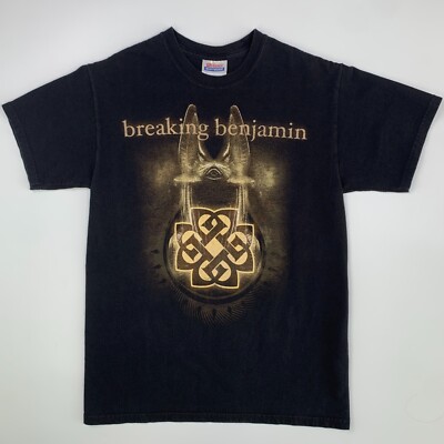 Vintage Y2K Breaking Benjamin Band Shirt Small Black Rock Benjamin Burnley 16/25