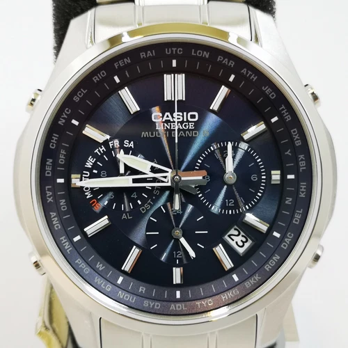 CASIO LINEAGE LIW-M610D-2AJF Blue Silver Multiband 6 Solar Men Watch in Box New