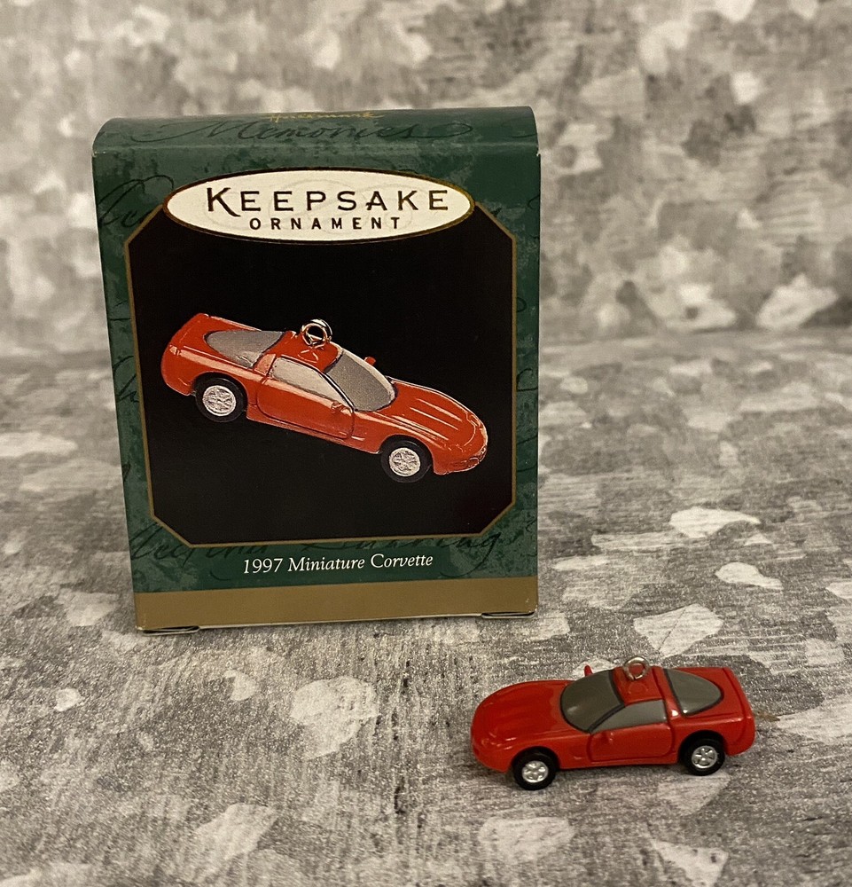 1997 Hallmark Keepsake Ornament Miniature - 1997 Miniature Corvette - NEW