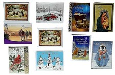 Lot Of 27 New Christmas Cards Jesus Mary Nativity Prayer Peace Snowmen Home