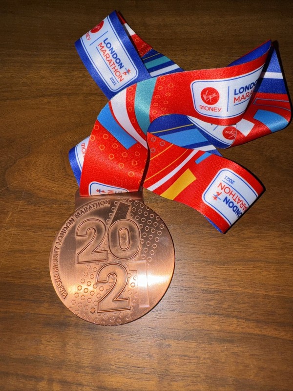 2021 London Marathon 26.2 Medal Finisher Running Abbott World Marathon Majors