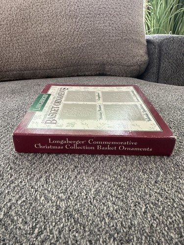 Longaberger Cesto Peltro Ornamenti Commemorativi Collezione Natale 1989-1992 - Foto 5 di 9