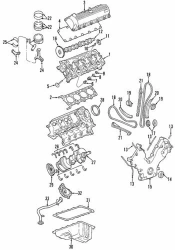 Junta de cabeza de campo Ford Lincoln Mercury Town 1991-2012 OEM NUEVA 4C2Z-6051-BA Foto 2 de 2