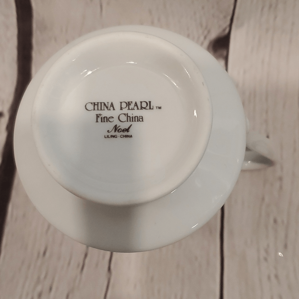China Pearl Fine China Noel sugar and creamers set eBay