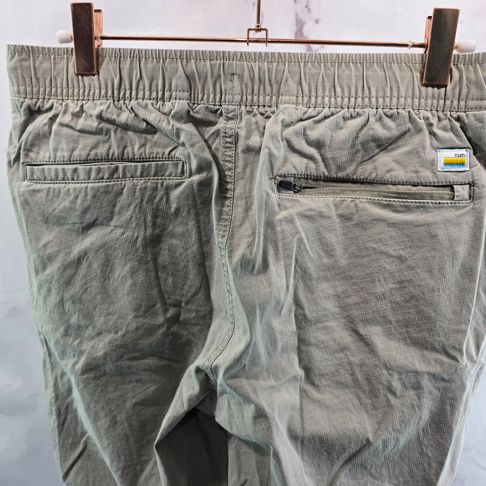 vuori ripstop organic drawstring pull on pants